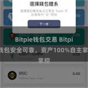 Bitpie钱包交易 Bitpie钱包安全可靠，资产100%自主掌控