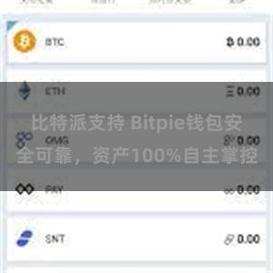 比特派支持 Bitpie钱包安全可靠，资产100%自主掌控