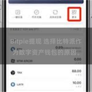 Bitpie提现 选择比特派作为数字资产钱包的原因。