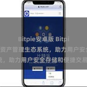 Bitpie安卓版 Bitpie钱包：打造数字资产管理生态系统，助力用户安全存储和便捷交易。