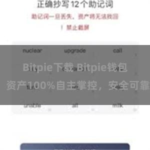 Bitpie下载 Bitpie钱包：资产100%自主掌控，安全可靠。