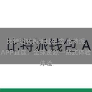 比特派钱包地址生成 比特派APP直连：全球资源一站式体验