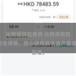 比特派钱包使用 比特派钱包安全保障，放心使用数字资产管理。