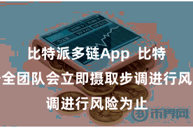 比特派多链App  比特派的安全团队会立即摄取步调进行风险为止