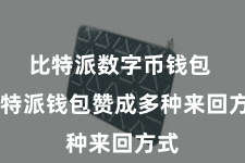 比特派数字币钱包  比特派钱包赞成多种来回方式