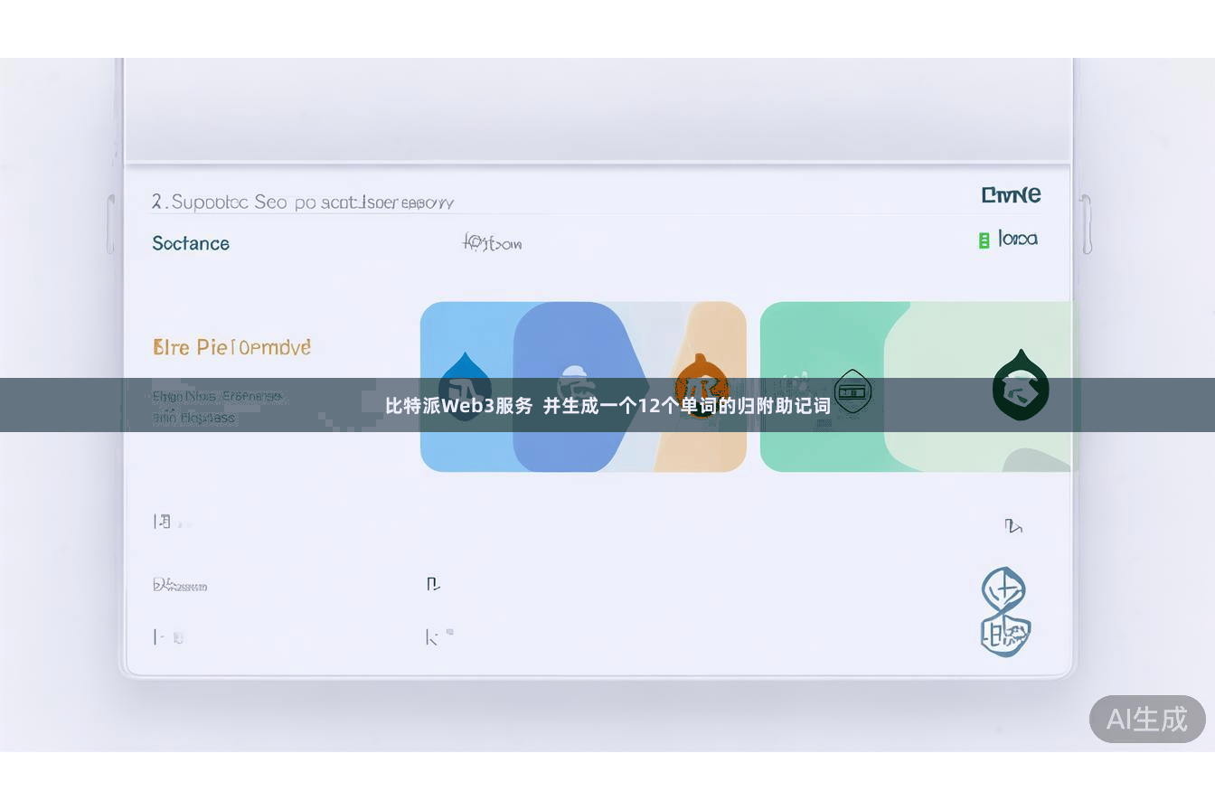 比特派Web3服务  并生成一个12个单词的归附助记词